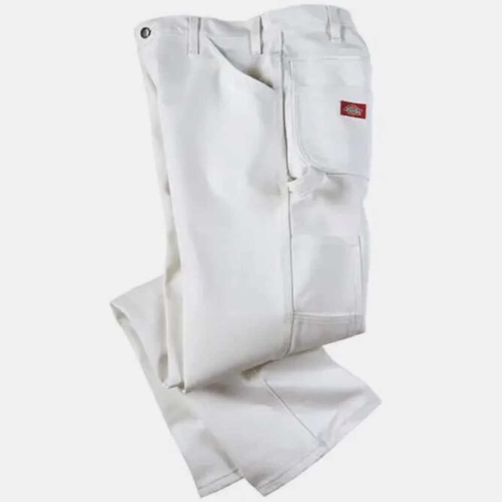 NWT Dickies 38 X 34 Utility Painter Pant Relaxed Fit White Tool Pockets Loops - Picture 3 of 3